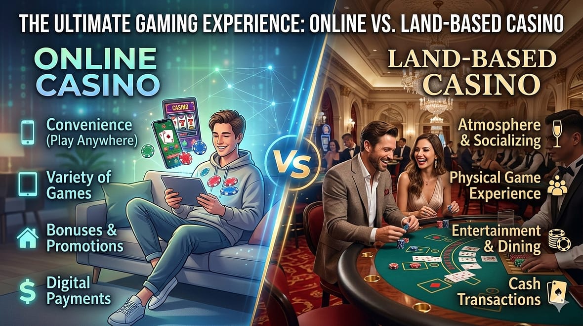 Online vs land based casino