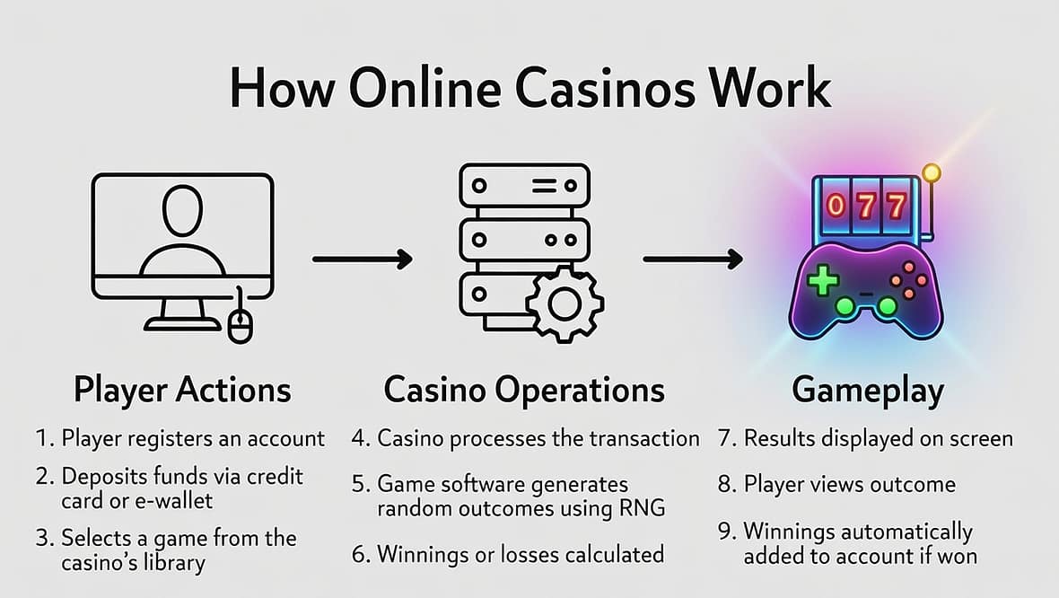 How online casinos work